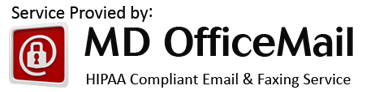 Secure fax service is provided by MDofficeMail